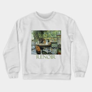 La Grenouillère by Pierre Auguste Renoir Crewneck Sweatshirt